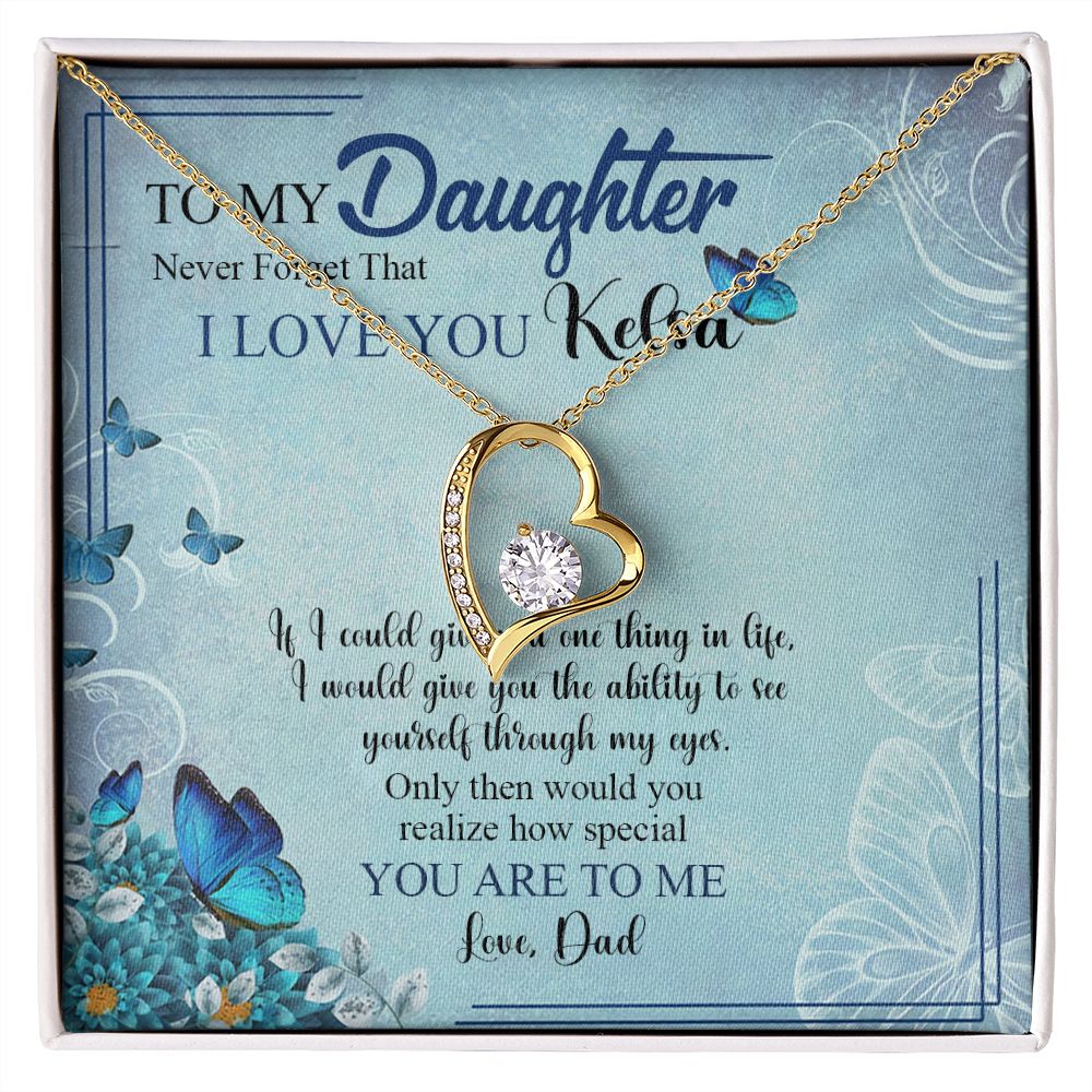 Mother Daughter Gift Ideas, To My Daughter Gift Necklace from Mom, Jewelry Pendant Present for Daughter, Birthday Christmas Gift Graduation Gifts for Daughters, Mother and Daughter Necklace 21 Forever Love Necklace