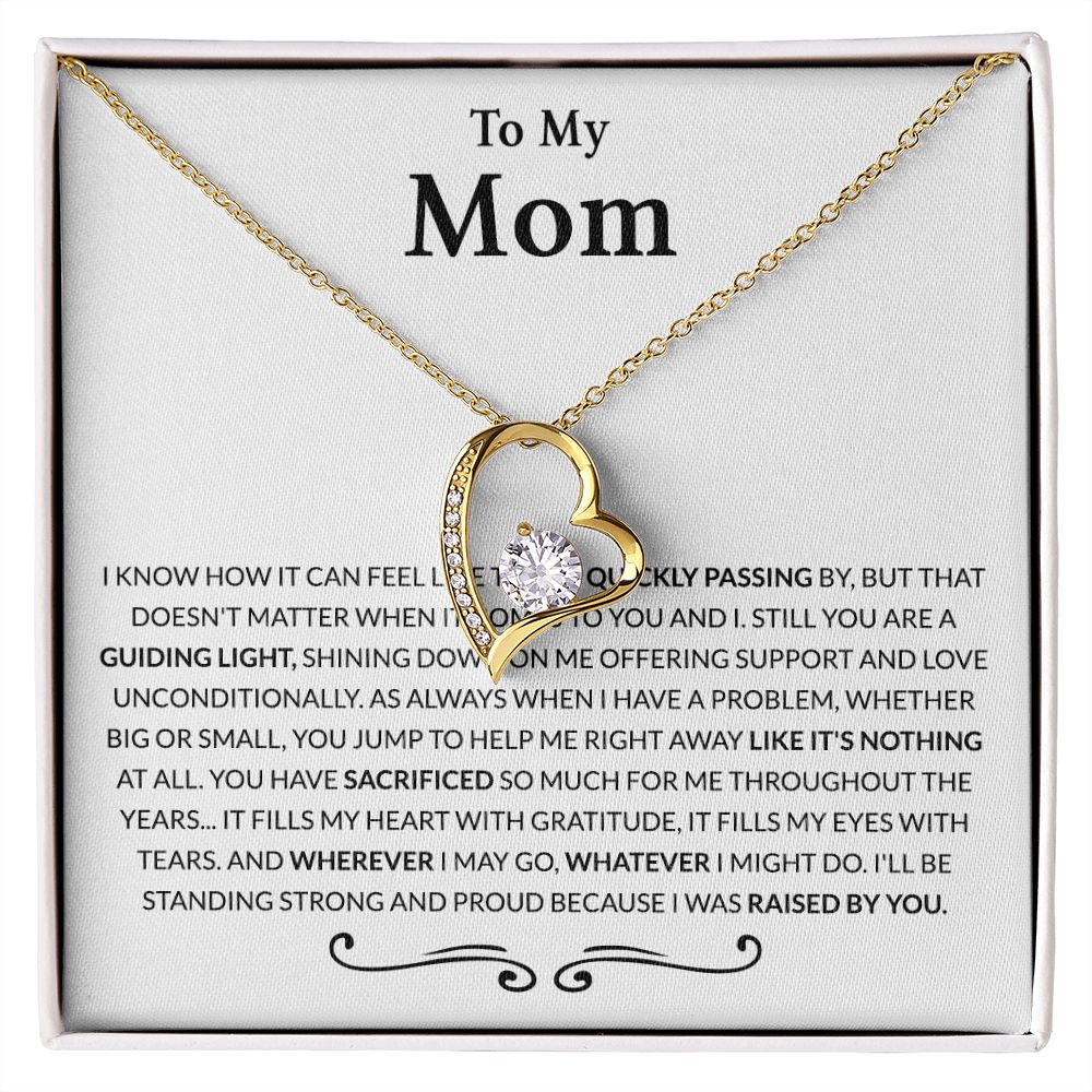 Gift for Mom from Daughter Moms Birthday Meaningful Gift for Mom Wedding Gifts Forever Love Necklace