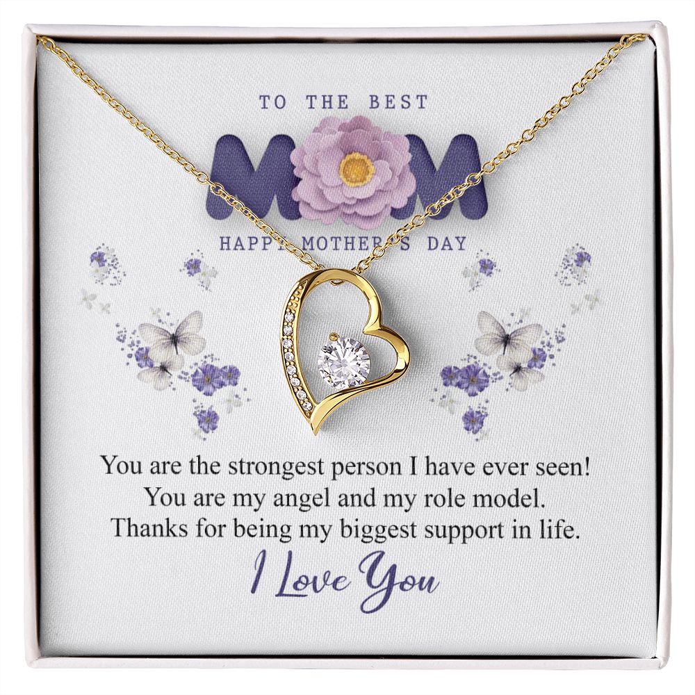 To The Best Mom Necklace, Best Mom Gifts, Mothers Day Gifts, Birthday Gift For Mom Forever Love Necklace