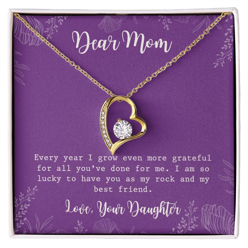 Mom Necklace Gifts for Mom from Daughter to Mom Gifts for Mothers Day from Daughter, To My Mom Necklace from Daughter to Mom Birthday Gifts Necklace with Message Card and Gift Box2234 Forever Love Necklace