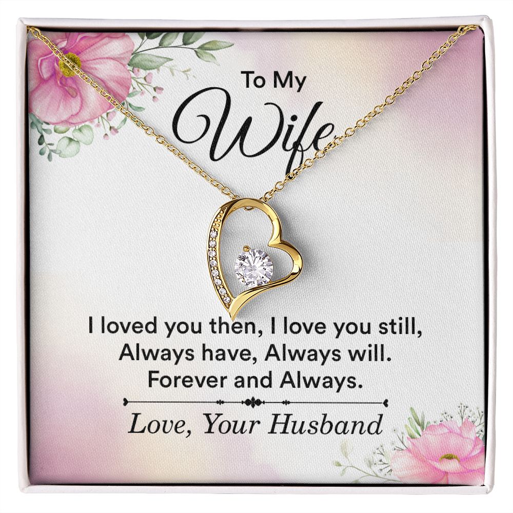 Birthday Gifts For Wife, Necklace Gifts For Wife From Husband, To My Wife Jewelry For Women , To My Wife Necklace  from Husband Wedding Anniversary Present For Wife, Beautiful Wife Jewelry Christmas27 Forever Love Necklace