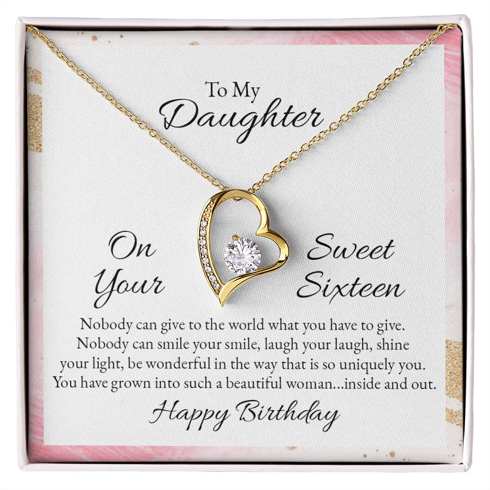 Mother and Daughter Necklace for Girls, To My Daughter Gift Necklace from Mom, Birthday Christmas Gift Graduation Gifts for Daughters, Jewelry Pendant Present for Daughter, Mother Daughter Gift 43 Forever Love Necklace