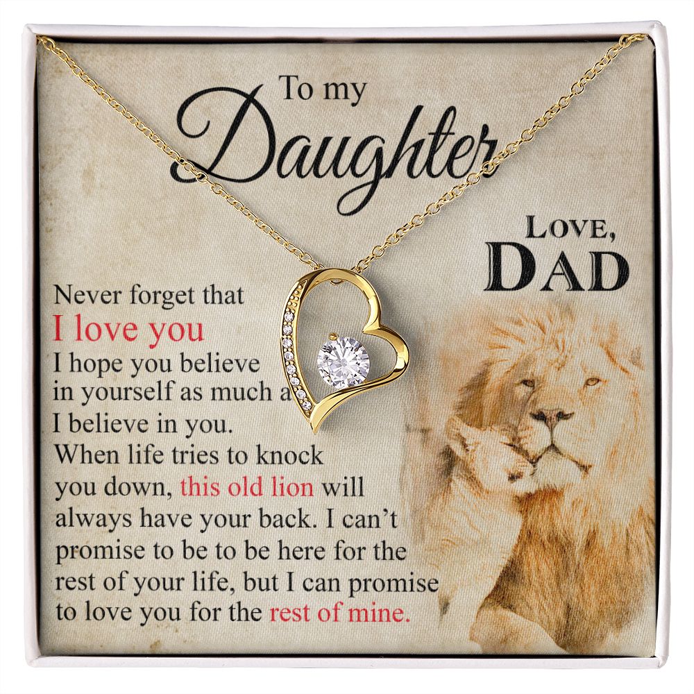 Mother Daughter Gift Ideas, To My Daughter Gift Necklace from Mom, Jewelry Pendant Present for Daughter, Birthday Christmas Gift Graduation Gifts for Daughters, Mother and Daughter Necklace 23 Forever Love Necklace