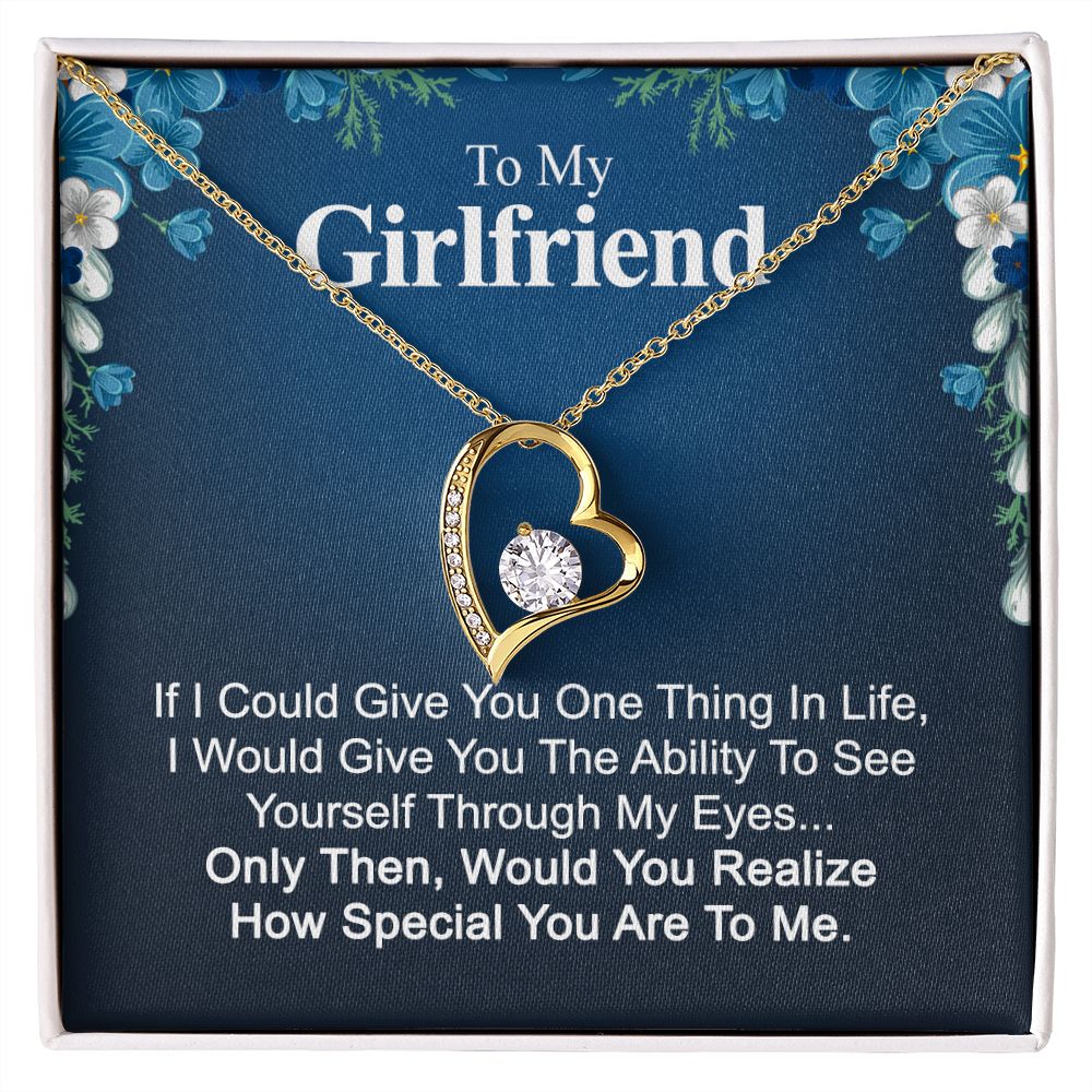To My Girlfriend Necklace from Boyfriend To My Future Wife Necklace Jewelry For Girlfriend Gift For Girlfriend Gift for Her Romantic Birthday Valentines Day Gift For Girlfriend Gifts Necklaces 32 Forever Love Necklace