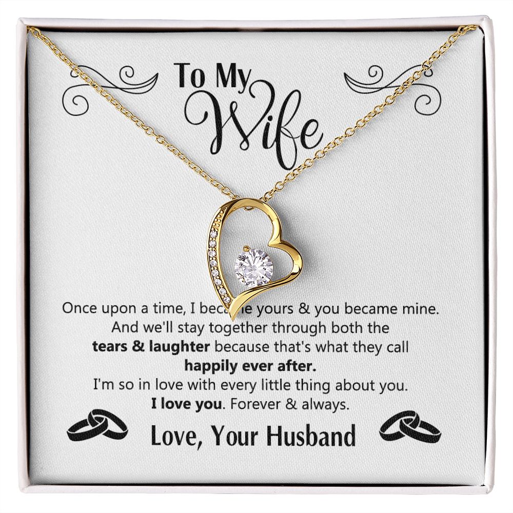 To My Wife Gift Necklace For Wife Anniversary For Wife Romantic Gifts For Her 175125613050 Forever Love Necklace