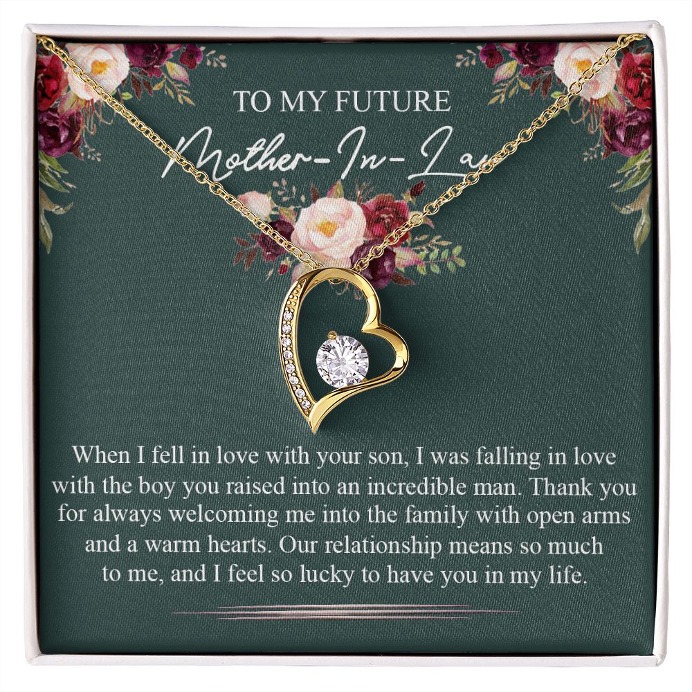 Mother in Law Necklace, Jewelry for Women, Future Mother in Law Gifts from Daughter in Law, Mother of Bride Gifts For Mother in Law, Birthday Gifts For Mother In Law From Daughter In Law5 Forever Love Necklace