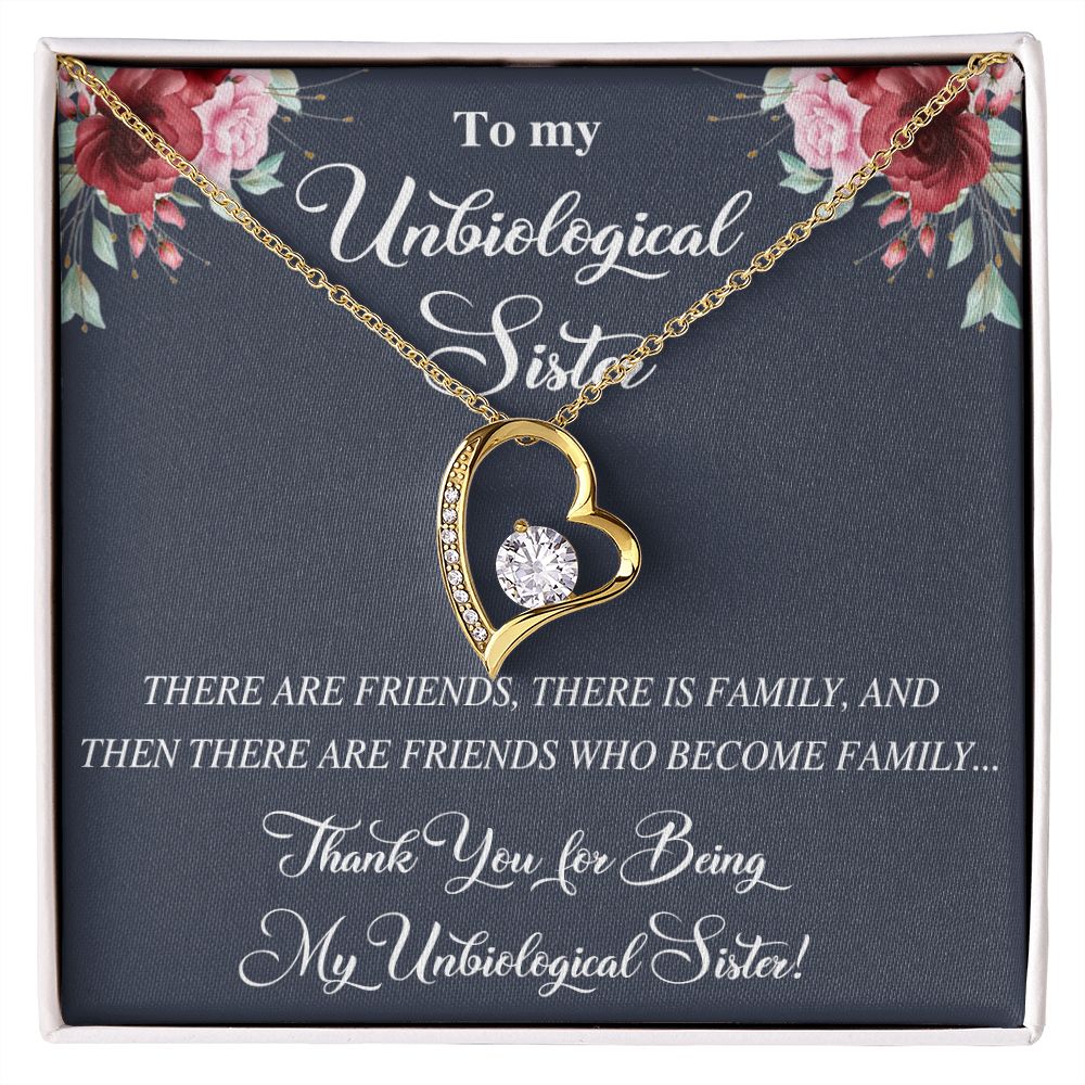Unbiological Sister Alluring Beautiful Necklace, Best Friend Necklace, Soul Gift Forever Love Necklace