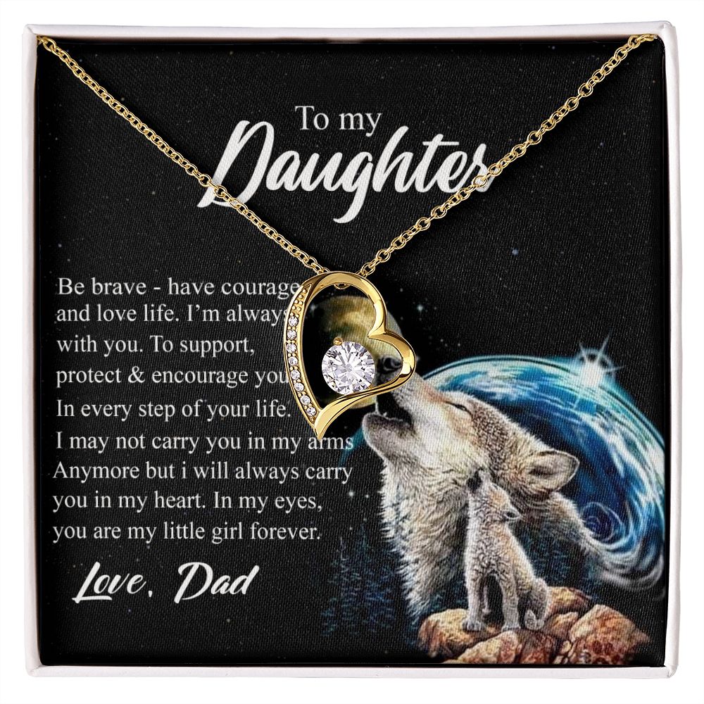 Mother Daughter Gift Ideas, To My Daughter Gift Necklace from Mom, Jewelry Pendant Present for Daughter, Birthday Christmas Gift Graduation Gifts for Daughters, Mother and Daughter Necklace 26 Forever Love Necklace