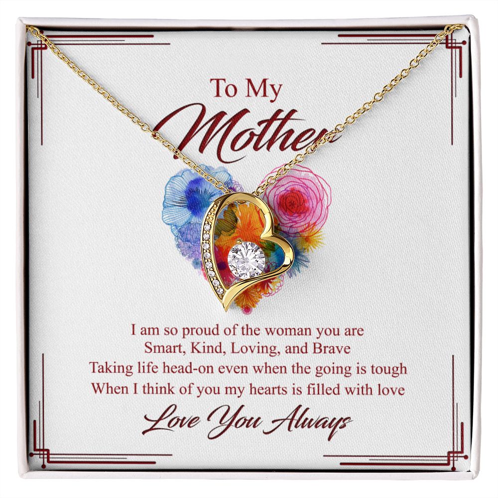 To My Mom Necklace, Gift For Mom, Mother's Day Gift from Daughter, Mom Jewelry Gift for Mothers Day, Birthday Gift for Mother, Moms Gift from Daughter Son, Necklace for Mom Mother 8 Forever Love Necklace