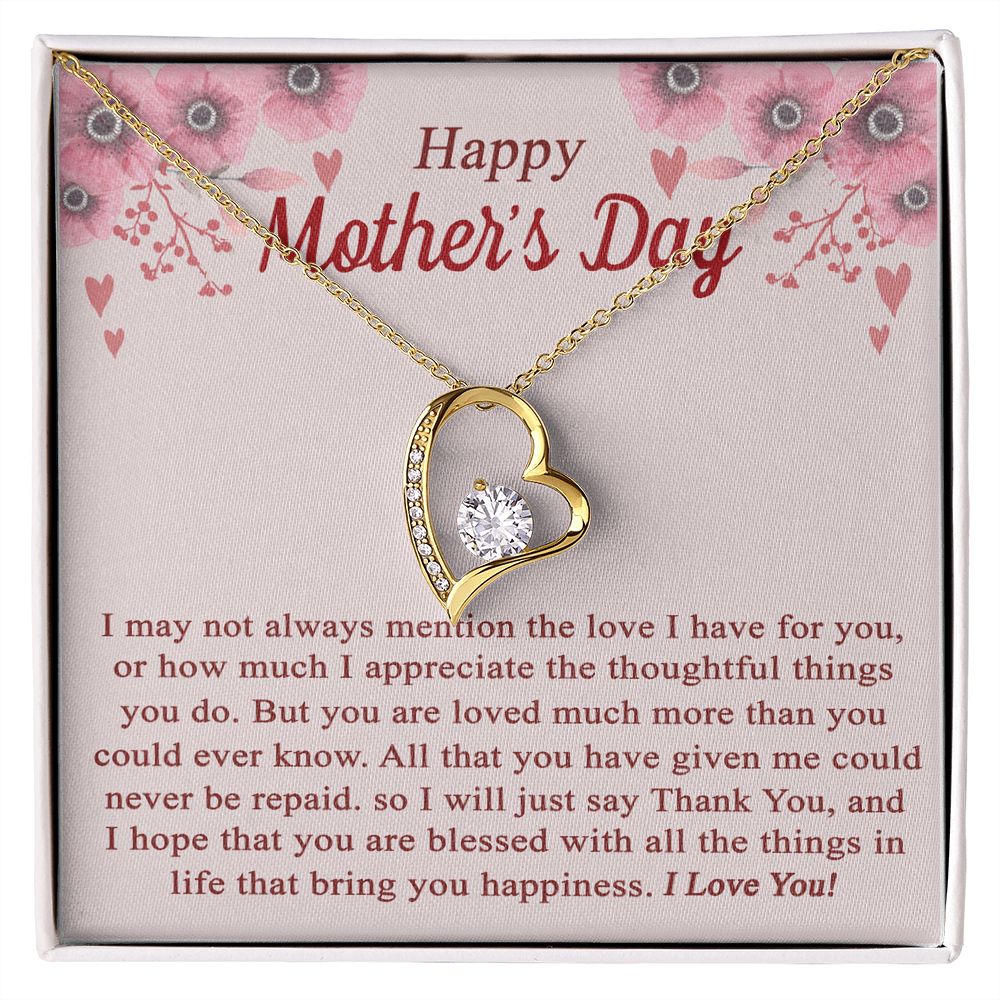 vTo My Mom Angel Mother Necklace Pendant Gift From Daughter Or Son With Message Card Gift For Mom Forever Love Necklace