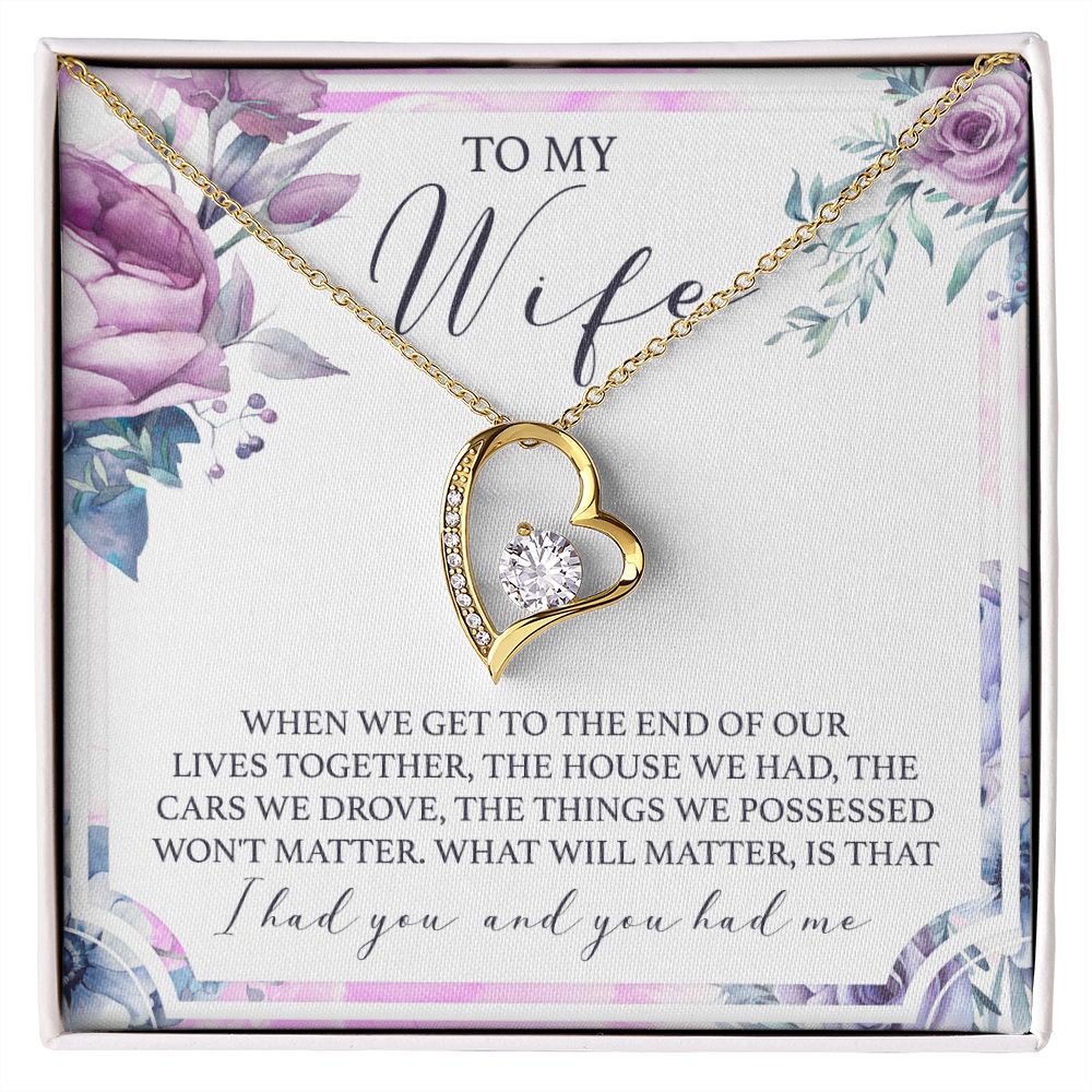 Birthday Gifts For Wife, Necklace Gifts For Wife From Husband, To My Wife Jewelry For Women , To My Wife Necklace  from Husband Wedding Anniversary Present For Wife, Beautiful Wife Jewelry Christmas 5 Forever Love Necklace