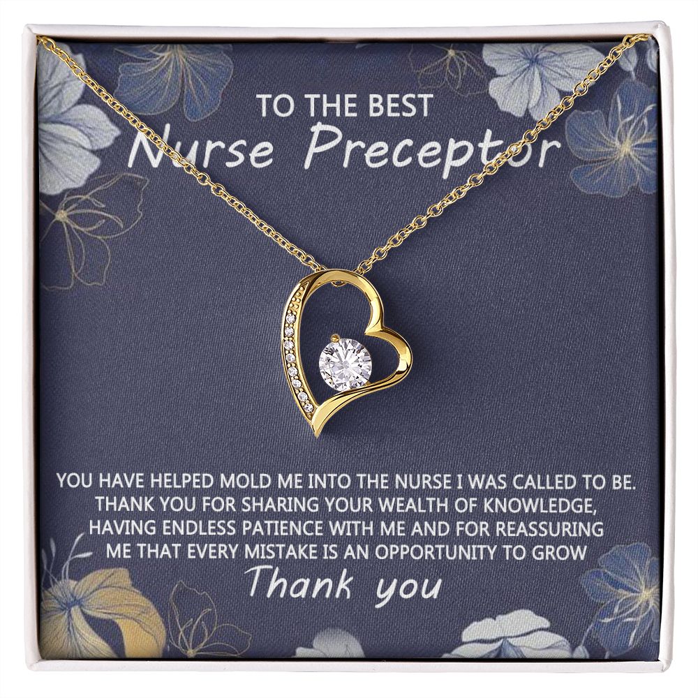 Congratulations Jewelry Necklace, Nurse Preceptor Gift, nurse preceptor Jewelry thank you Card Necklace To The Best Nurse Preceptor Necklace On Graduation Gift Necklace Graduation Gift for Her Forever Love Necklace