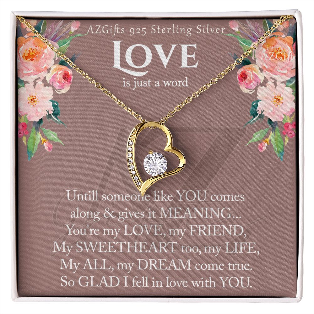 To My Wife Necklace from Husband, Luxury Necklace for Women, Personaled Forever Love Necklace