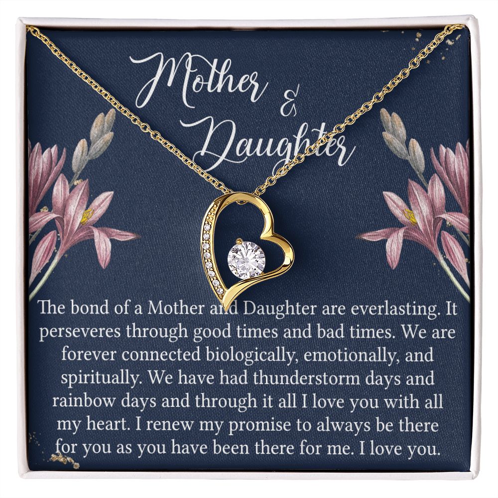 To My Mother Necklace Mom Bestfriend Best Mommy Mother In Law Stepmom For Mothers Day Birthday From Son Daughter Stepson Stepdaughter Necklace Gift Forever Love Necklace