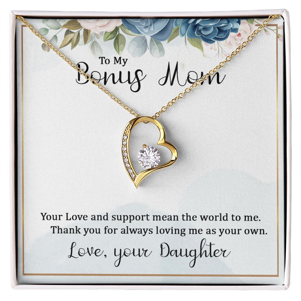 Mother Daughter Necklace as Daughter Gift from Mom, Mom Necklace as Christmas Gift for Mom from Son, Birthday Gift for Mother in Law Necklace, Bonus Mom Gifts for Step Mom Necklace6 Forever Love Necklace