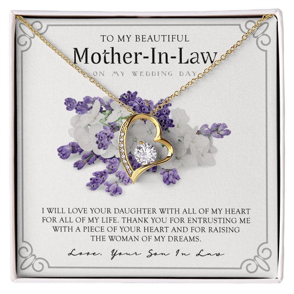 Mother in Law Necklace, Jewelry for Women, Future Mother in Law Gifts from Daughter in Law, Mother of Bride Gifts For Mother in Law, Birthday Gifts For Mother In Law From Daughter In Law9 Forever Love Necklace