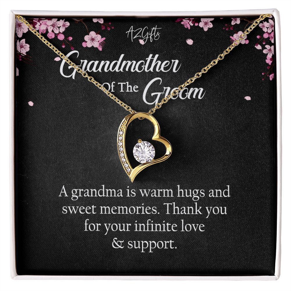 To My Grandmother Necklace, Gift for Grandmother Necklace, Mothers Day Gift For Grandma Nana, Grandma Jewelry From Grandchildren GrandKids , Jewelry Box Gift For Grandma Grandmother Forever Love Necklace