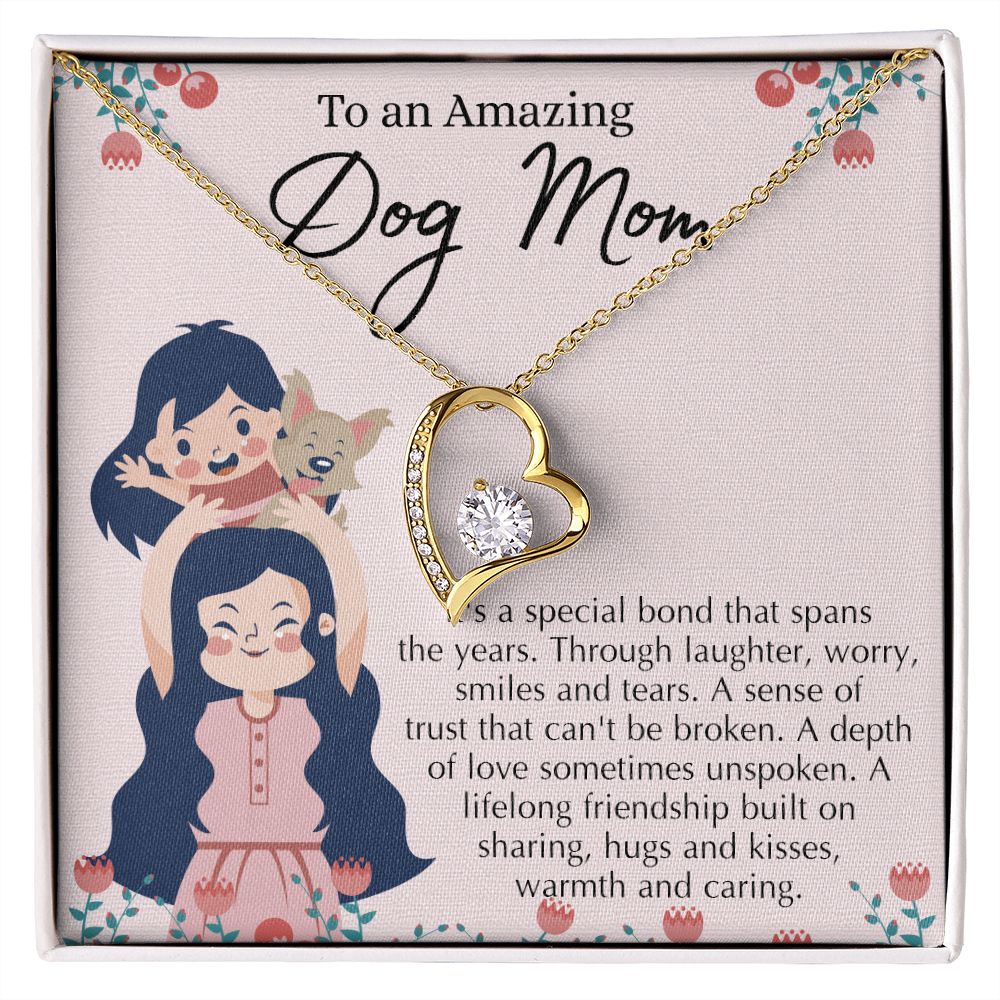 Love Knot Necklace, Dog Mom Gift For Mother's Day, Dog Mom Necklace For Women, Dog Mama Sentimental Gift, Dog Lover Gifts For Her, Unique Forever Love Necklace