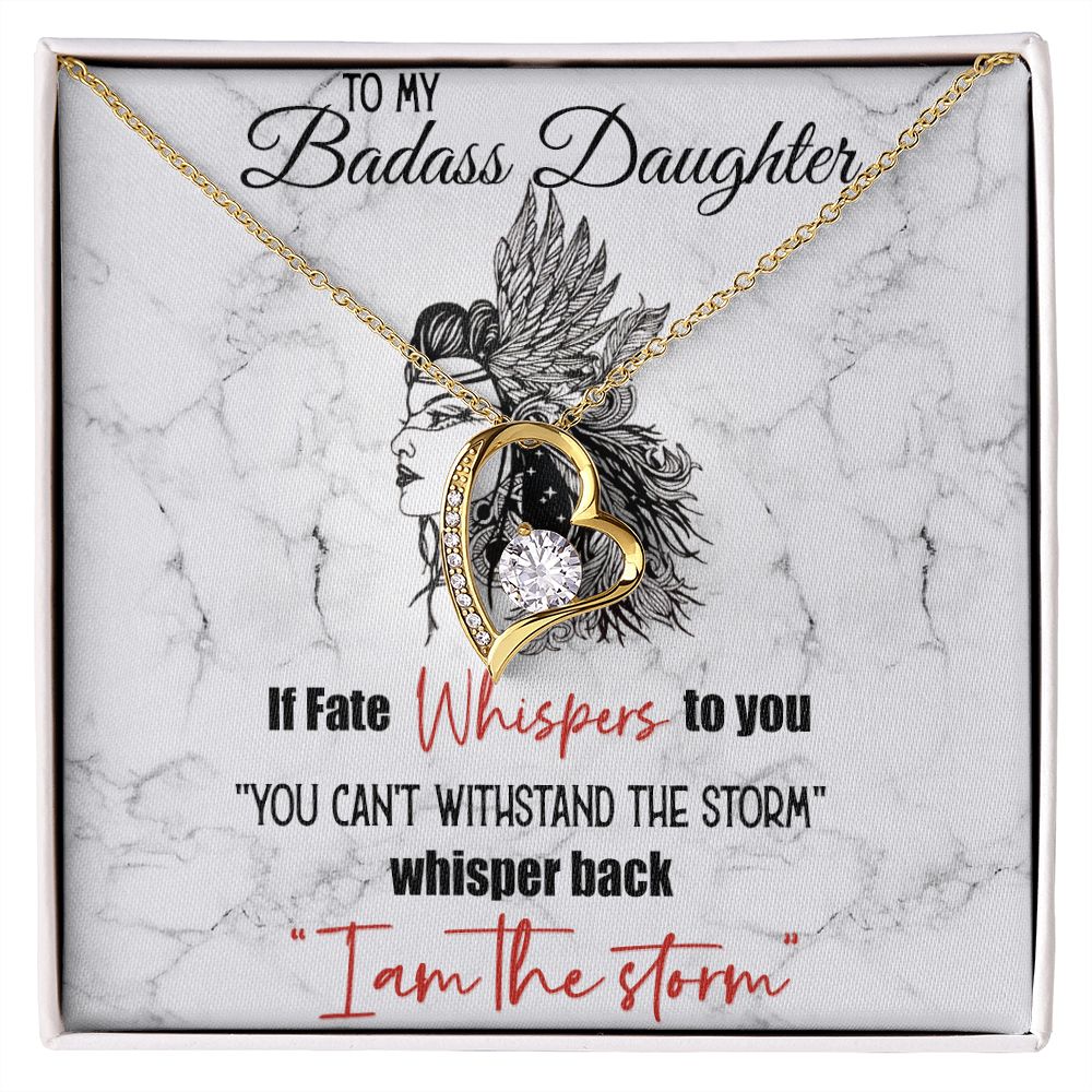 Bonus Daughter Gifts From Stepdad, Step Daughter Gifts From Stepmom, Stepdaughter Gifts From Stepdad, Father Stepdaughter Necklace, To My Bonus Daughter Necklaces, Christmas Gifts For Bonus10 Forever Love Necklace