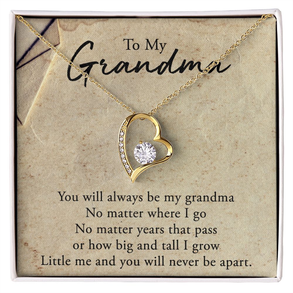To My Grandma Necklace, Gift for Grandmother Necklace, Mothers Day Gift For Grandma Nana, Grandma Jewelry From Grandchildren GrandKids , Jewelry Box Gift For Grandma Grandmother5 Forever Love Necklace