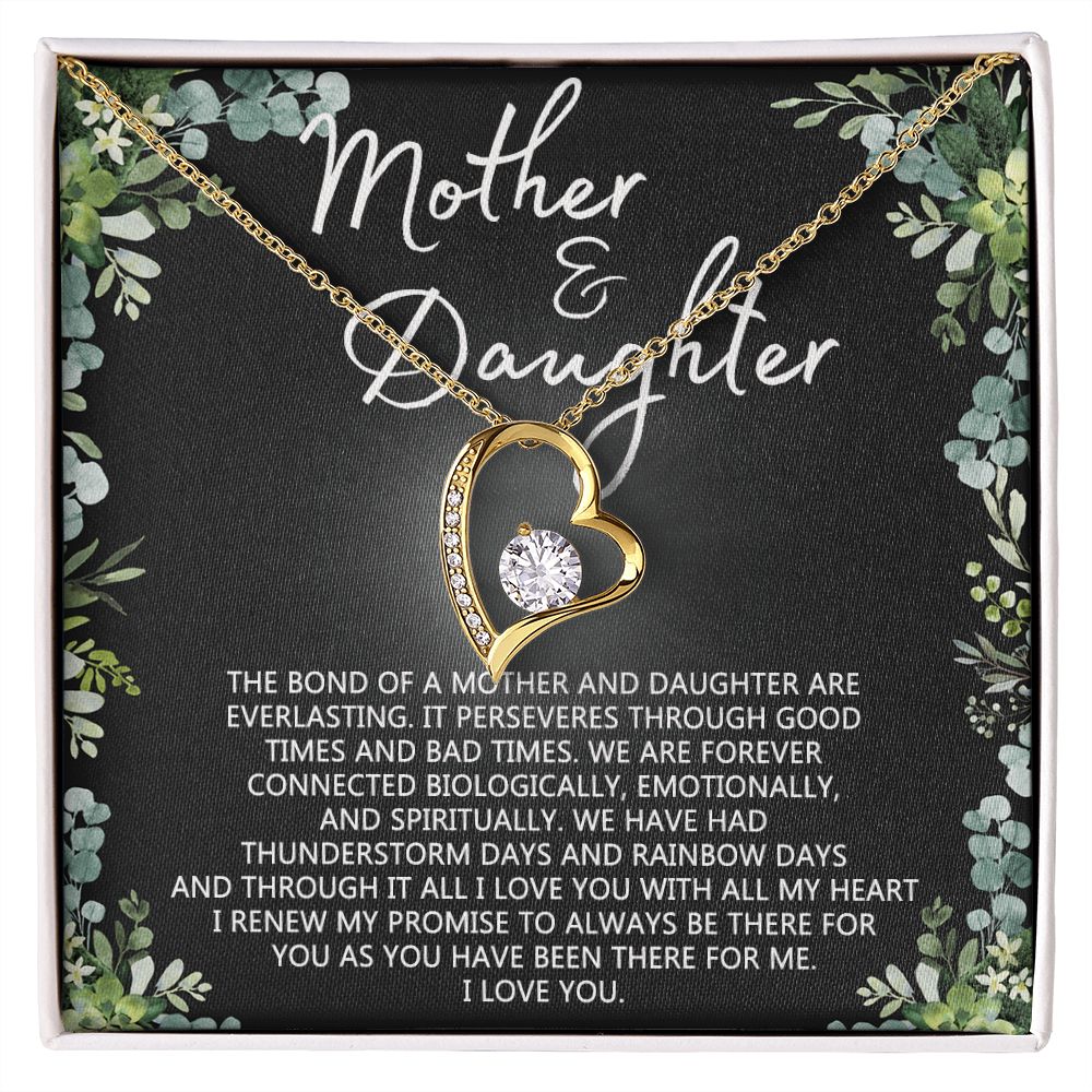Mother Daughter Necklace Mothers day Necklace Mother Daughter Gift Mother Daughter Jewelry Gift For Daughter From Mom Daughter Mother Birthday Gift Forever Love Necklace