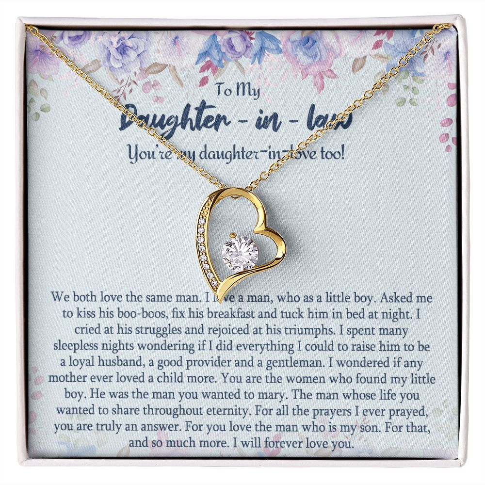 Daughter In Law Gifts Ideas, Daughter In Law Necklace, Gifts For Future Daughter In Law, Daughter In Law Birthday Gifts, Daughter-in-law Gifts From Mother In Law, Birthday Gifts For Daughter3 Forever Love Necklace