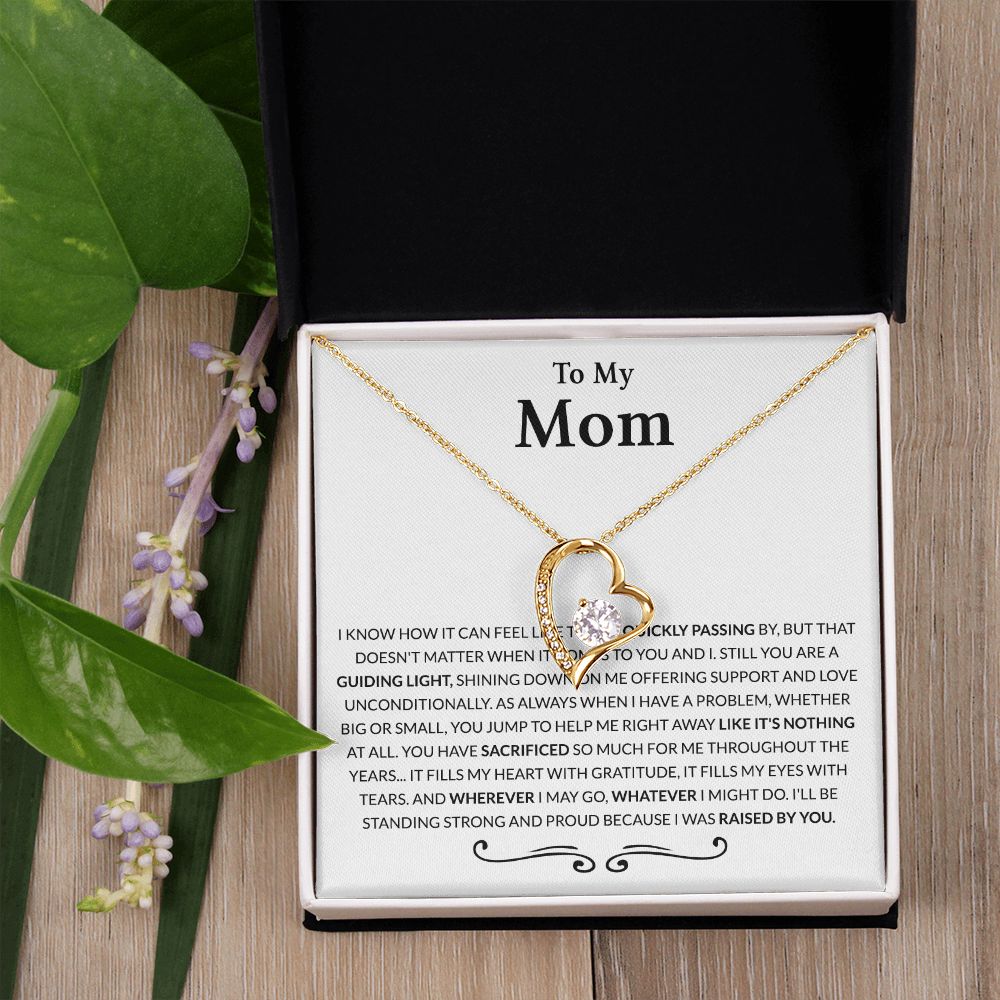 Gift for Mom from Daughter Moms Birthday Meaningful Gift for Mom Wedding Gifts Forever Love Necklace
