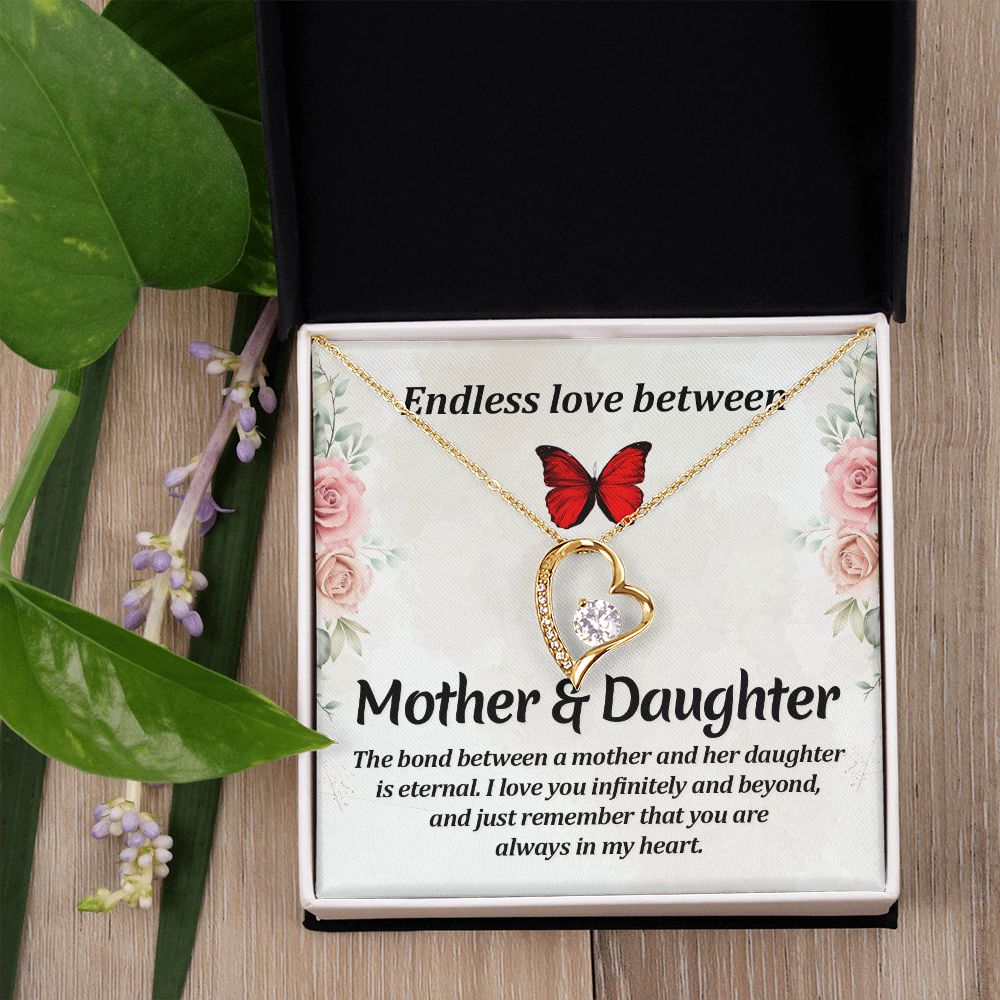 To My Mom Necklace, Gift For Mom, Mother's Day Gift from Daughter, Mom Jewelry Gift for Mothers Day, Birthday Gift for Mother, Moms Gift from Daughter Son, Necklace for Mom Mother 11 Forever Love Necklace