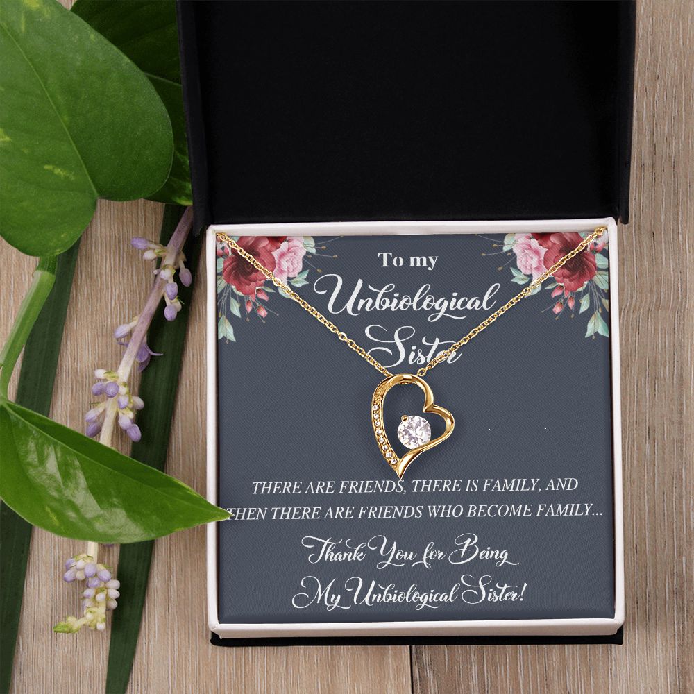 Unbiological Sister Alluring Beautiful Necklace, Best Friend Necklace, Soul Gift Forever Love Necklace