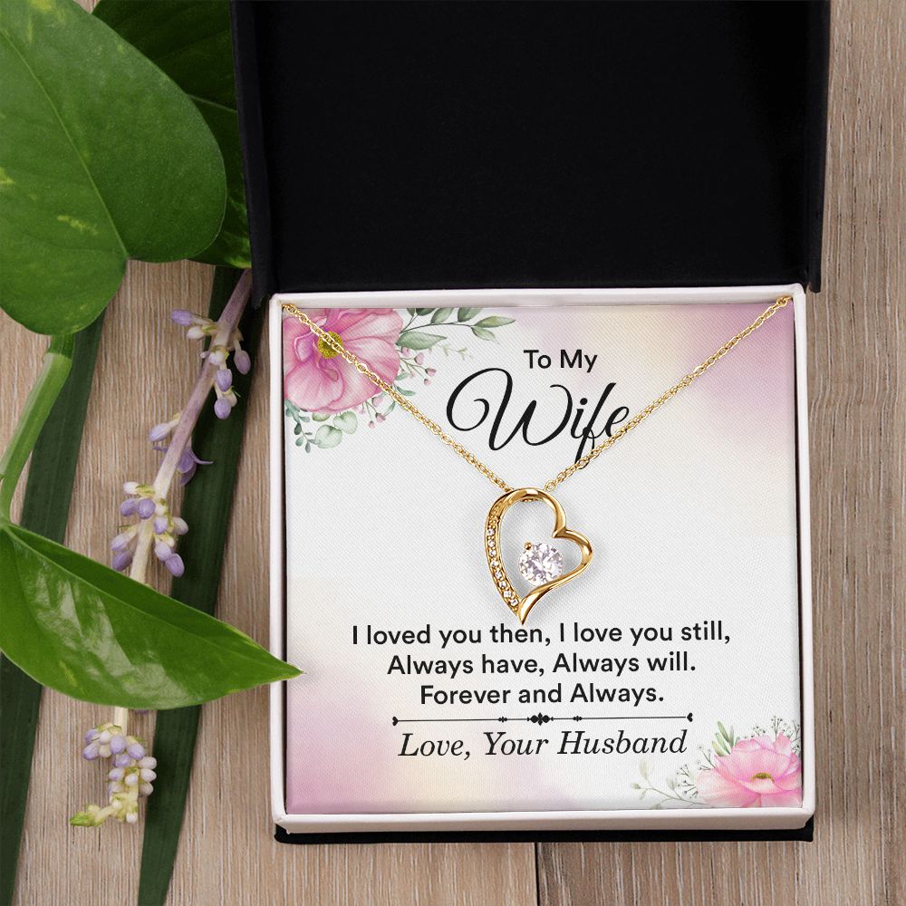 Birthday Gifts For Wife, Necklace Gifts For Wife From Husband, To My Wife Jewelry For Women , To My Wife Necklace  from Husband Wedding Anniversary Present For Wife, Beautiful Wife Jewelry Christmas27 Forever Love Necklace