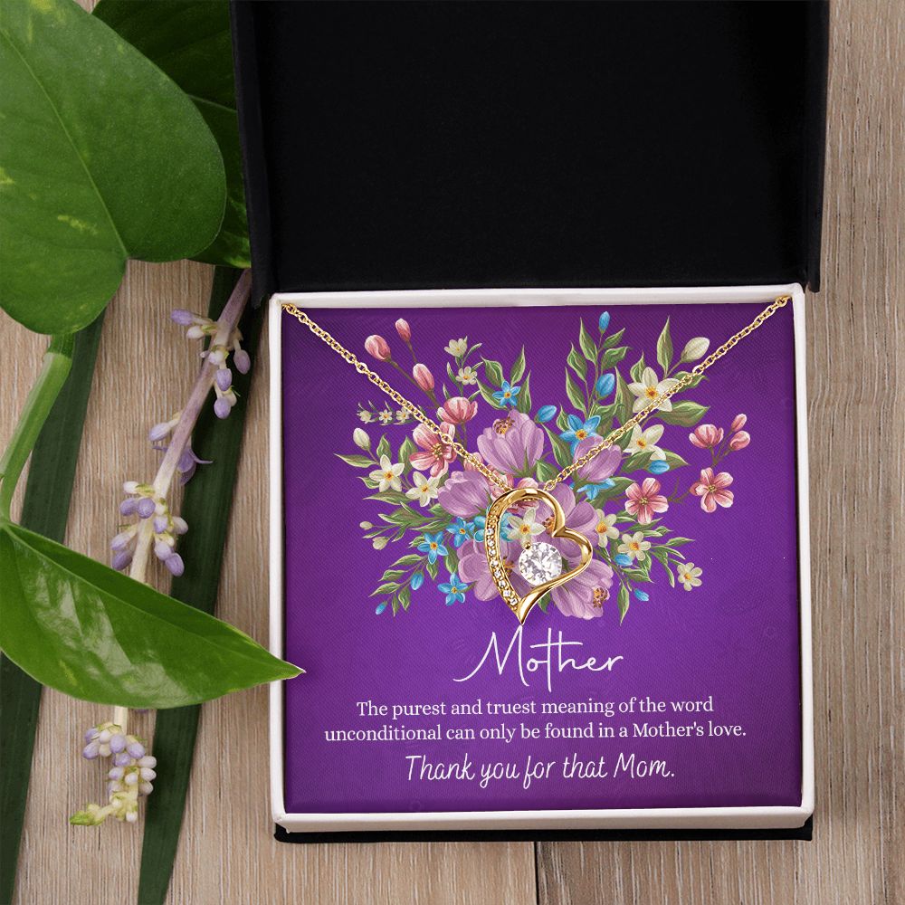 Happy Mother's Day Gift for Mom from Daughter Message Card Necklace Gift Idea Mother Jewelry Mom Necklace from Daughter To My Mom Love Knot Necklace Pendant Forever Love Necklace