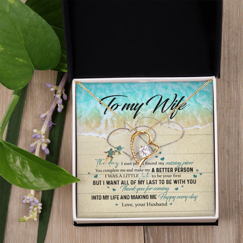 To My Wife Gift Alluring Necklace Valentines Gift For Wife Necklace For Women Forever Love Necklace