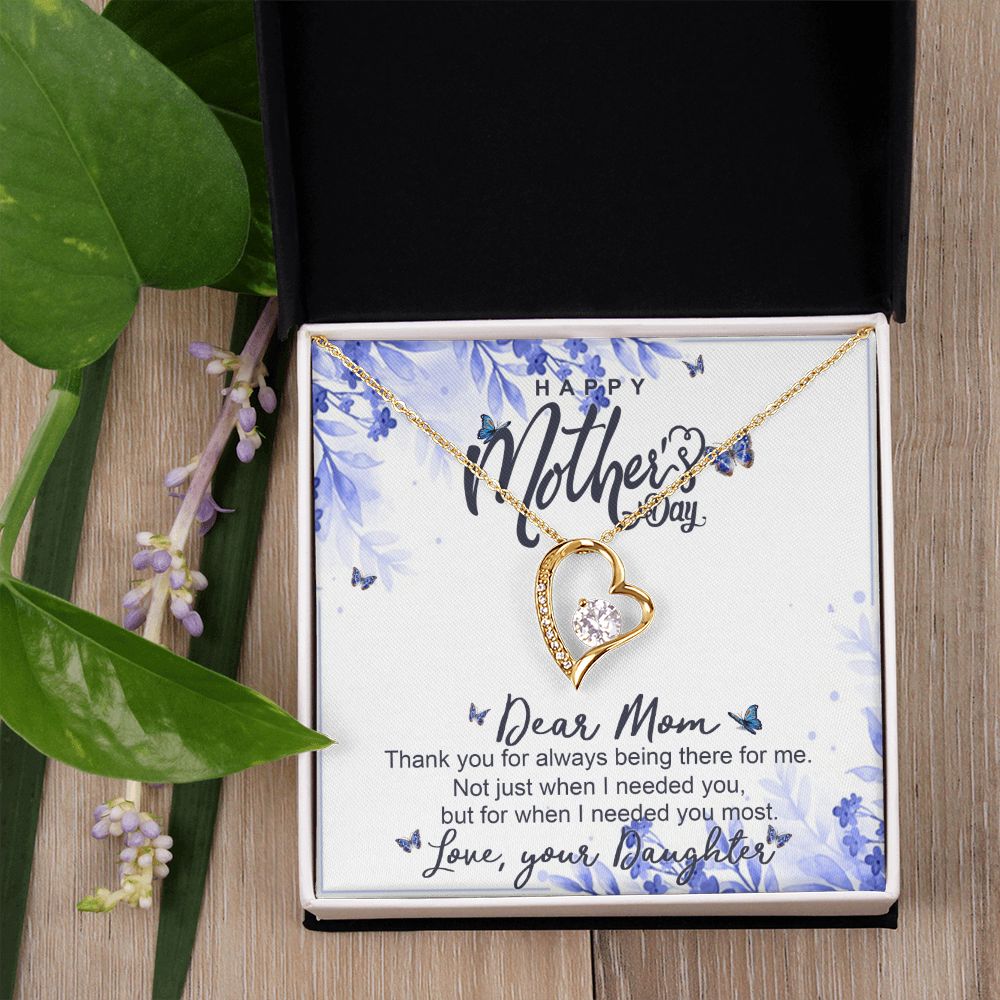 Happy Mother Day, Mothers Day Gifts Necklace, Gifts For Mom From Daughter Or Son Forever Love Necklace