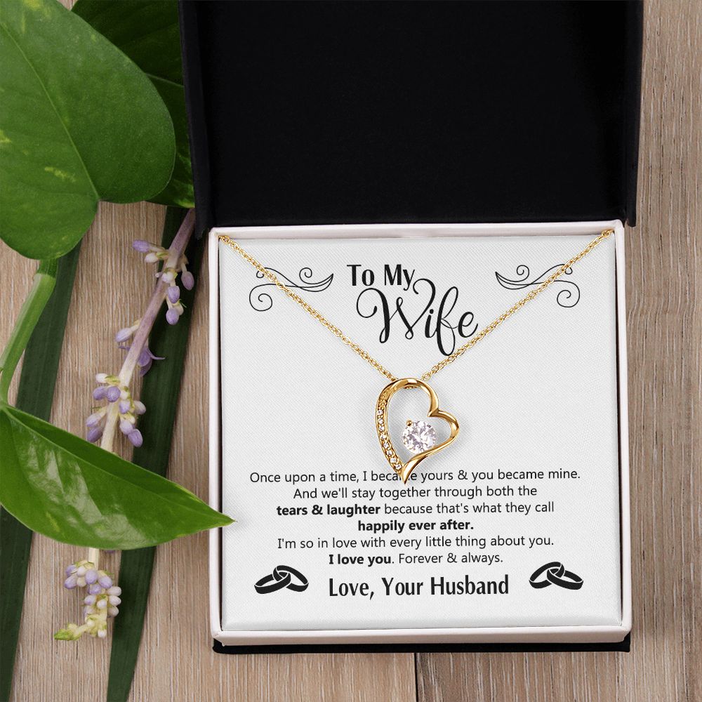To My Wife Gift Necklace For Wife Anniversary For Wife Romantic Gifts For Her 175125613050 Forever Love Necklace