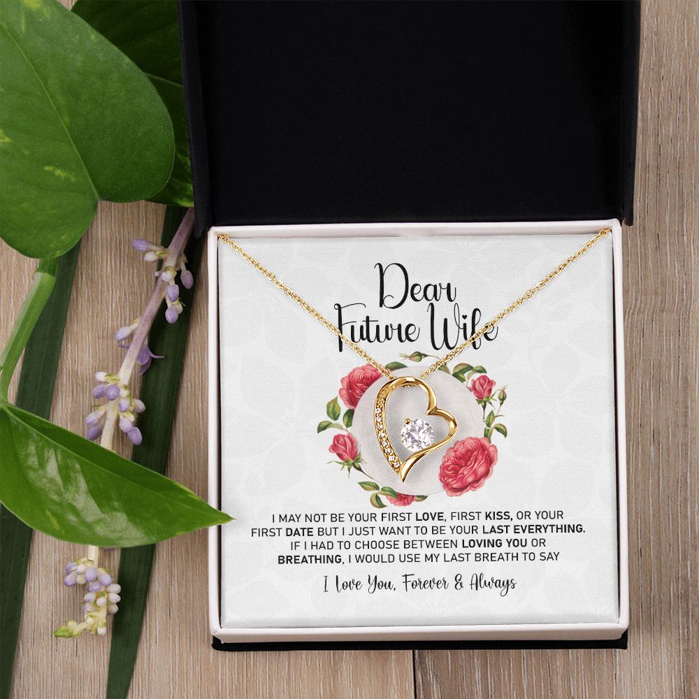 To My Girlfriend Necklace from Boyfriend To My Future Wife Necklace Jewelry For Girlfriend Gift For Girlfriend Gift for Her Romantic Birthday Valentines Day Gift For Girlfriend Gifts Necklaces 8 Forever Love Necklace