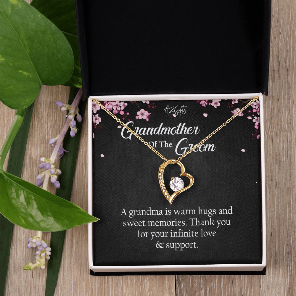 To My Grandmother Necklace, Gift for Grandmother Necklace, Mothers Day Gift For Grandma Nana, Grandma Jewelry From Grandchildren GrandKids , Jewelry Box Gift For Grandma Grandmother Forever Love Necklace
