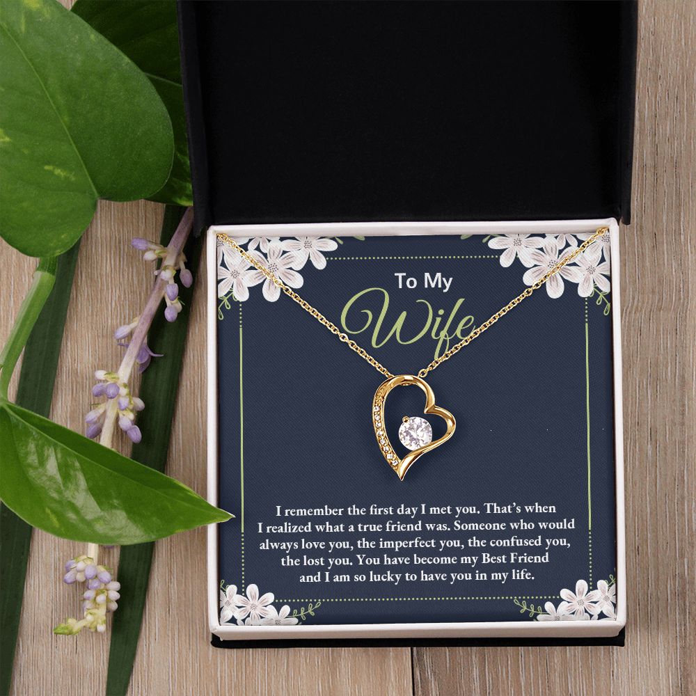 Birthday Gifts For Wife, Necklace Gifts For Wife From Husband, To My Wife Jewelry For Women , To My Wife Necklace  from Husband Wedding Anniversary Present For Wife, Beautiful Wife Jewelry Christmas28 Forever Love Necklace