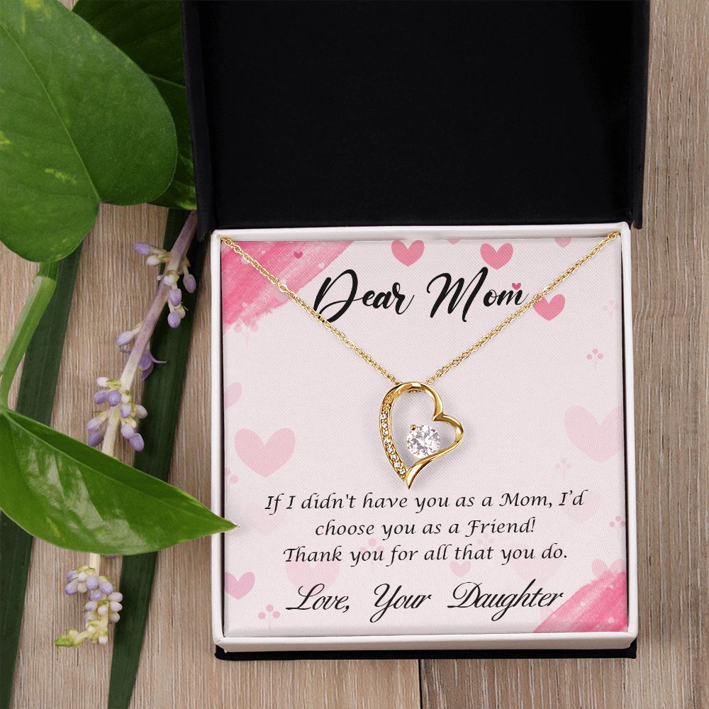 To My Mom Necklace, Gift For Mom, Mother's Day Gift from Daughter, Mom Jewelry Gift for Mothers Day, Birthday Gift for Mother, Moms Gift from Daughter Son, Necklace for Mom Mother 10 Forever Love Necklace