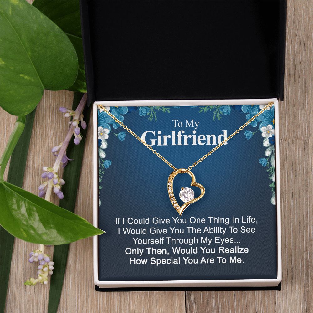 To My Girlfriend Necklace from Boyfriend To My Future Wife Necklace Jewelry For Girlfriend Gift For Girlfriend Gift for Her Romantic Birthday Valentines Day Gift For Girlfriend Gifts Necklaces 32 Forever Love Necklace