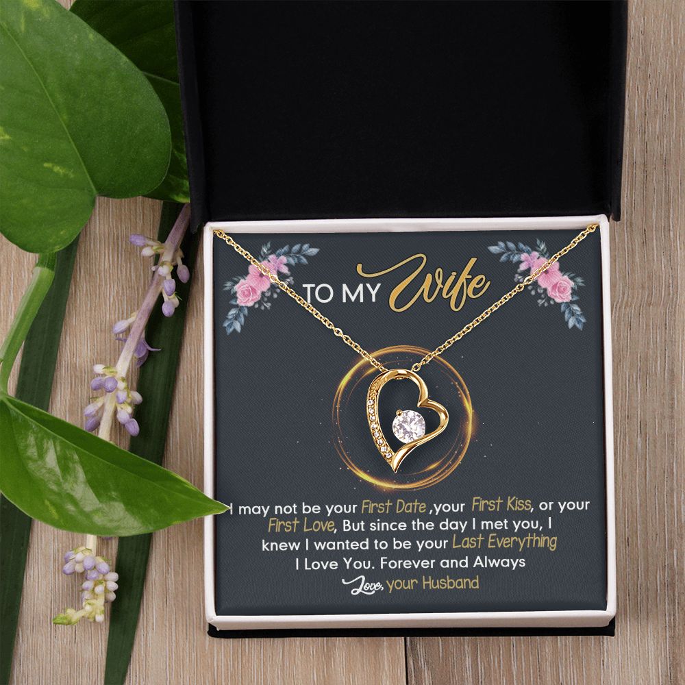 Birthday Gifts For Wife, Necklace Gifts For Wife From Husband, To My Wife Jewelry For Women , To My Wife Necklace  from Husband Wedding Anniversary Present For Wife, Beautiful Wife Jewelry Christmas24 Forever Love Necklace