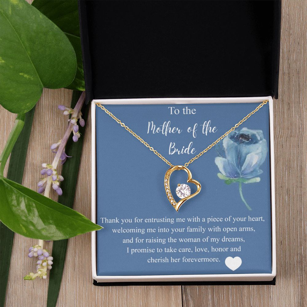 Mother Of The Bride Gift From Groom, Alluring Beauty Necklace, Future Mom Forever Love Necklace