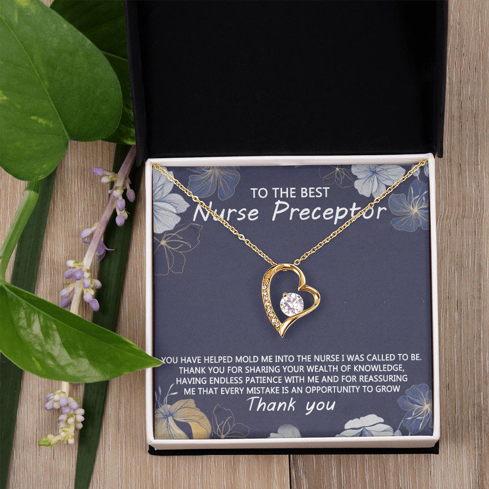 Congratulations Jewelry Necklace, Nurse Preceptor Gift, nurse preceptor Jewelry thank you Card Necklace To The Best Nurse Preceptor Necklace On Graduation Gift Necklace Graduation Gift for Her Forever Love Necklace