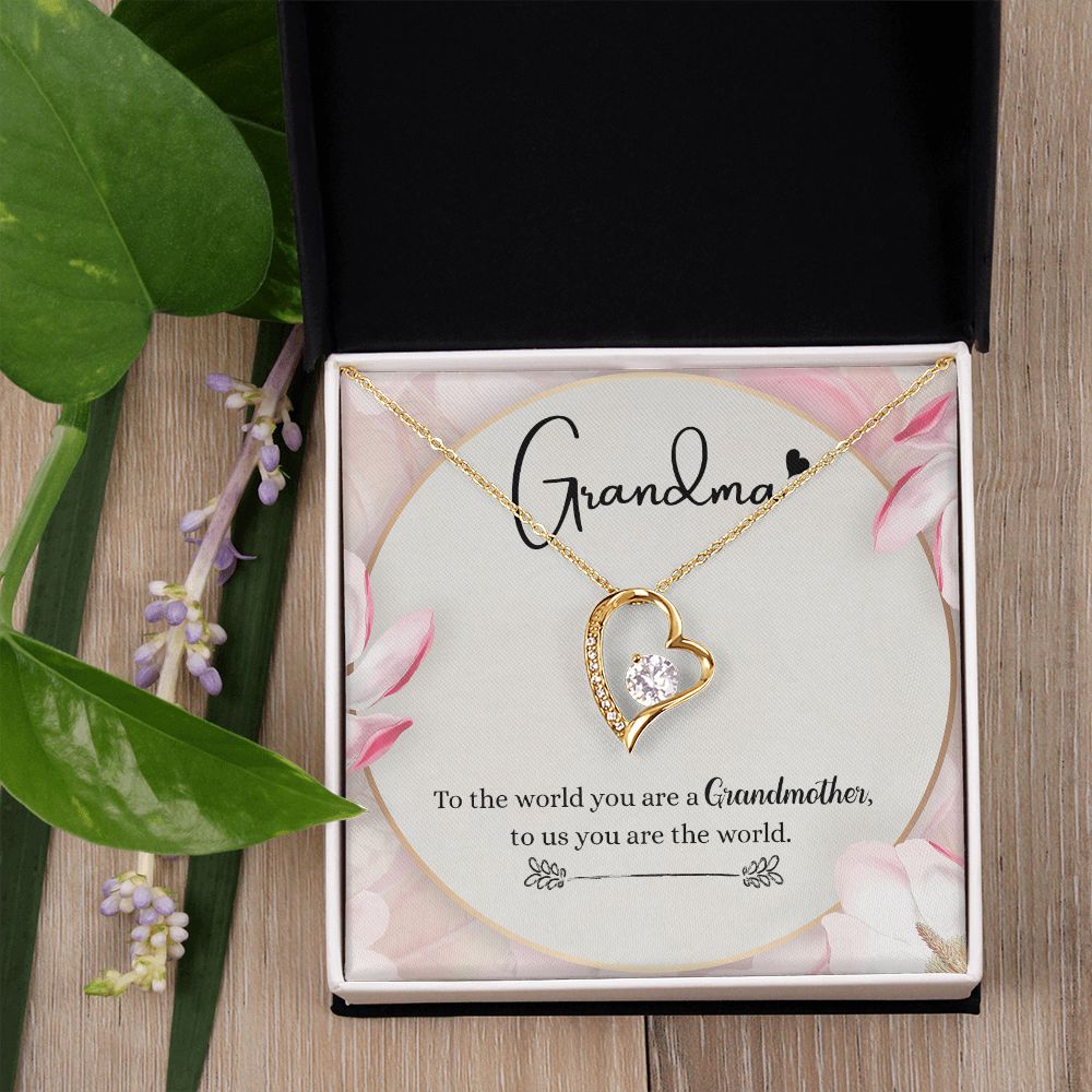 To My Grandma Necklace, Gift for Grandmother Necklace, Mothers Day Gift For Grandma Nana, Grandma Jewelry From Grandchildren GrandKids , Jewelry Box Gift For Grandma Grandmother8 Forever Love Necklace