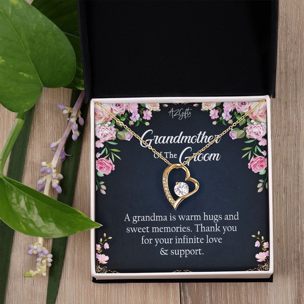 To My Grandmother Necklace, Gift for Grandmother Necklace, Mothers Day Gift For Grandma Nana, Grandma Jewelry From Grandchildren GrandKids , Jewelry Box Gift For Grandma Grandmother2 Forever Love Necklace
