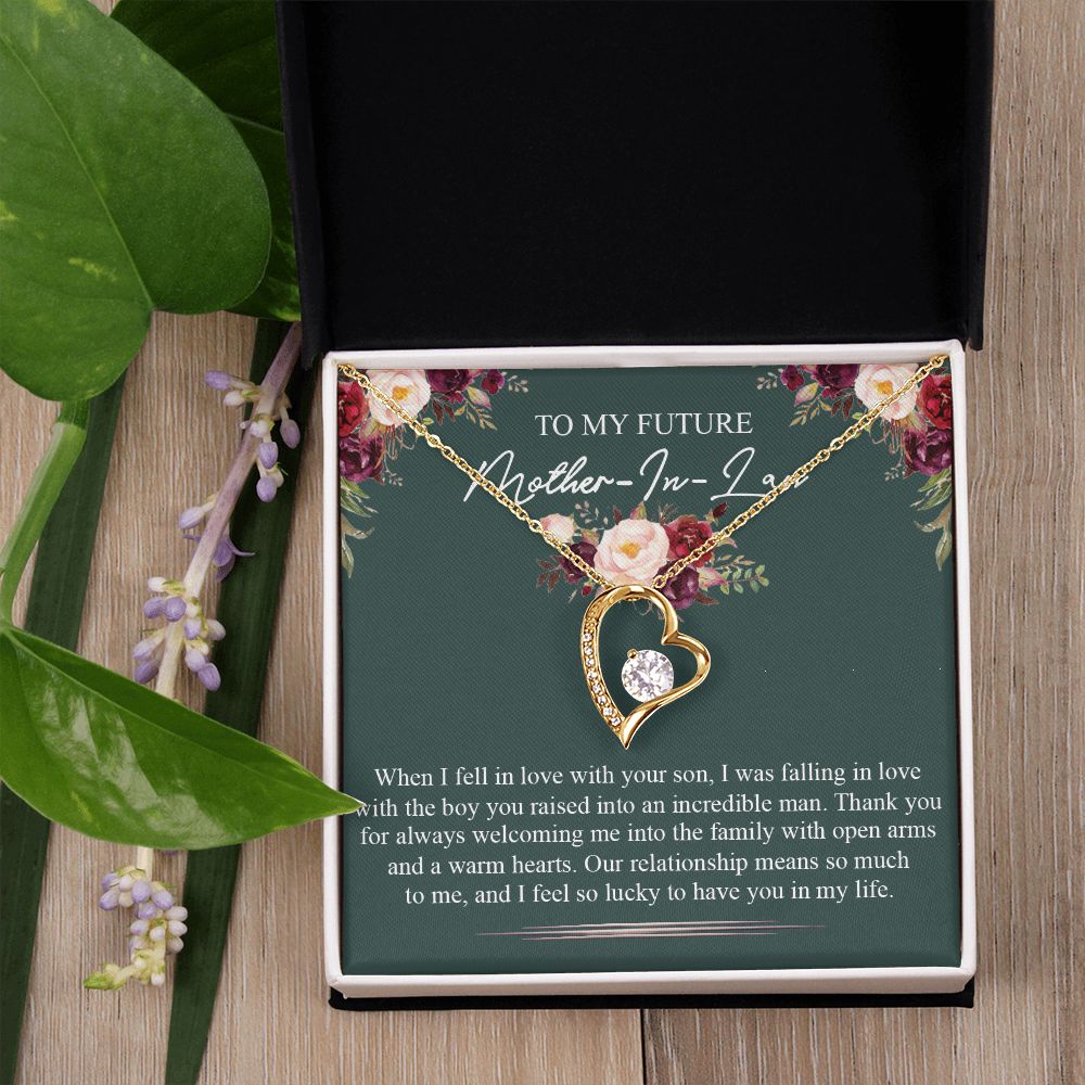 Mother in Law Necklace, Jewelry for Women, Future Mother in Law Gifts from Daughter in Law, Mother of Bride Gifts For Mother in Law, Birthday Gifts For Mother In Law From Daughter In Law5 Forever Love Necklace