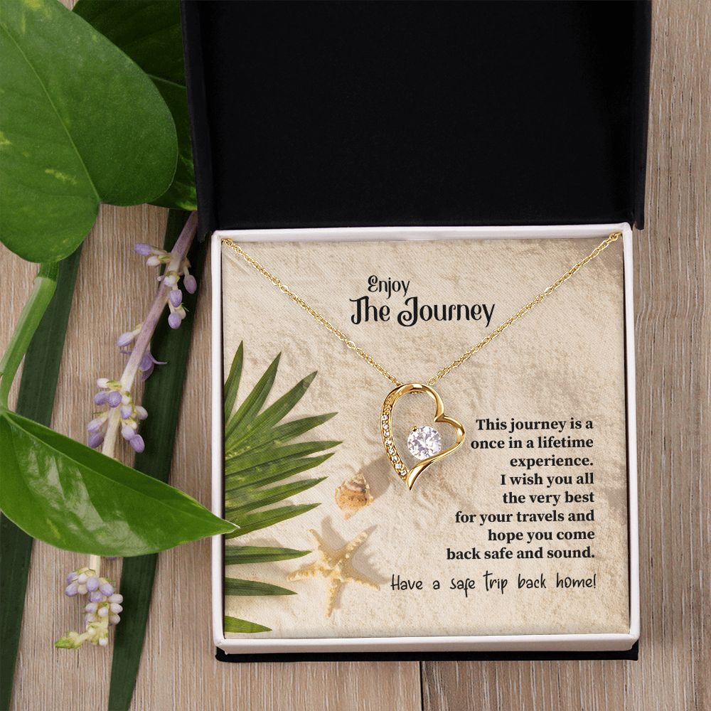 To My Mom Mother Necklace Pendant Gift Enjoy Your Journey By Sanad With Message Card Gift For Mom Forever Love Necklace