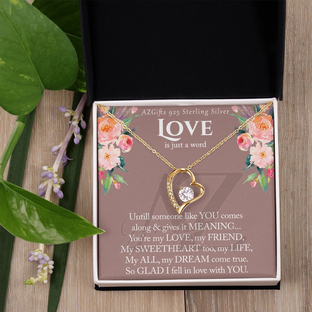 To My Wife Necklace from Husband, Luxury Necklace for Women, Personaled Forever Love Necklace