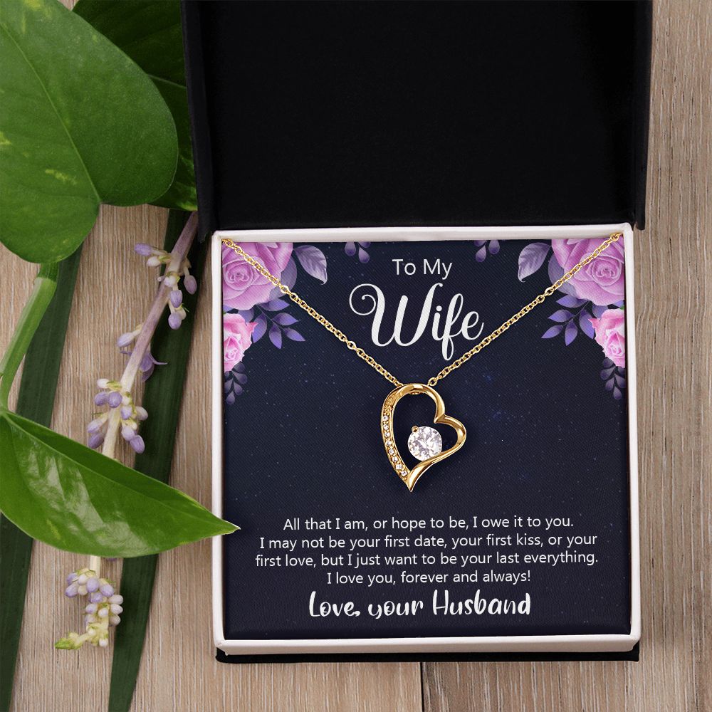 Birthday Gifts For Wife, Necklace Gifts For Wife From Husband, To My Wife Jewelry For Women , To My Wife Necklace  from Husband Wedding Anniversary Present For Wife, Beautiful Wife Jewelry Christmas31 Forever Love Necklace