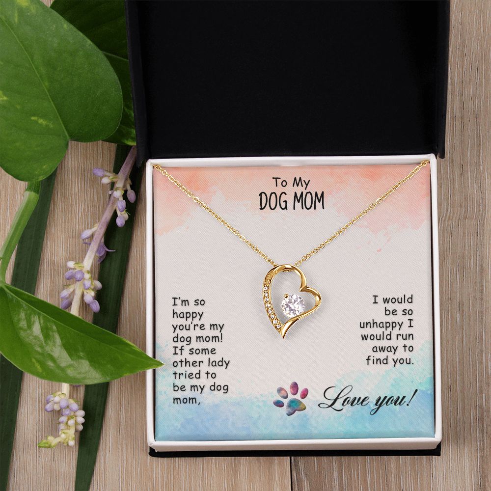 Love Knot Necklace, Dog Mom Gift For Mother's Day, Dog Mom Necklace For Women, Dog Mama Sentimental Gift, Dog Lover Gifts For Her, Unique2 Forever Love Necklace