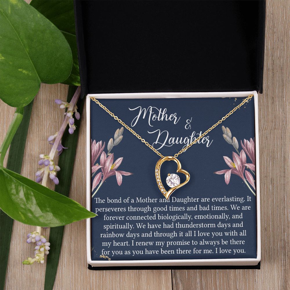 To My Mother Necklace Mom Bestfriend Best Mommy Mother In Law Stepmom For Mothers Day Birthday From Son Daughter Stepson Stepdaughter Necklace Gift Forever Love Necklace